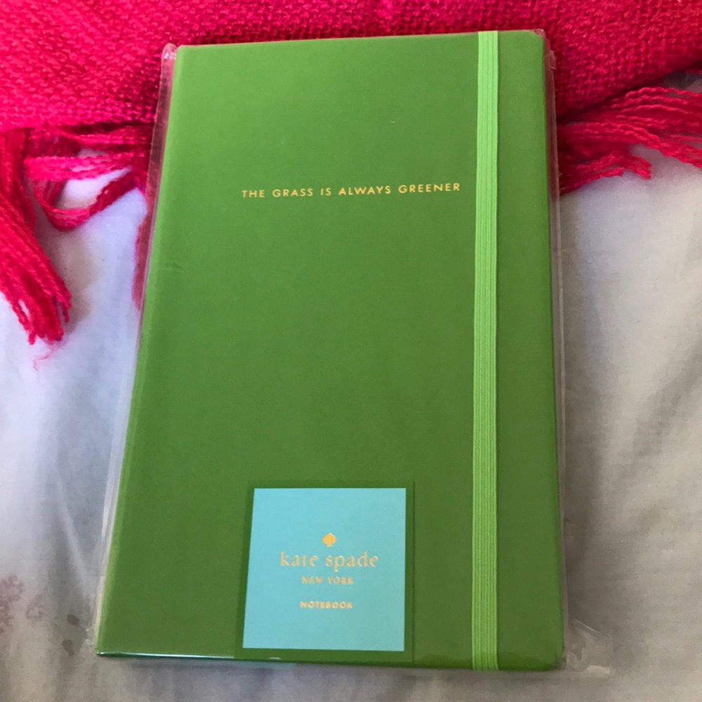 NWT kate spade grass is always greener notebook